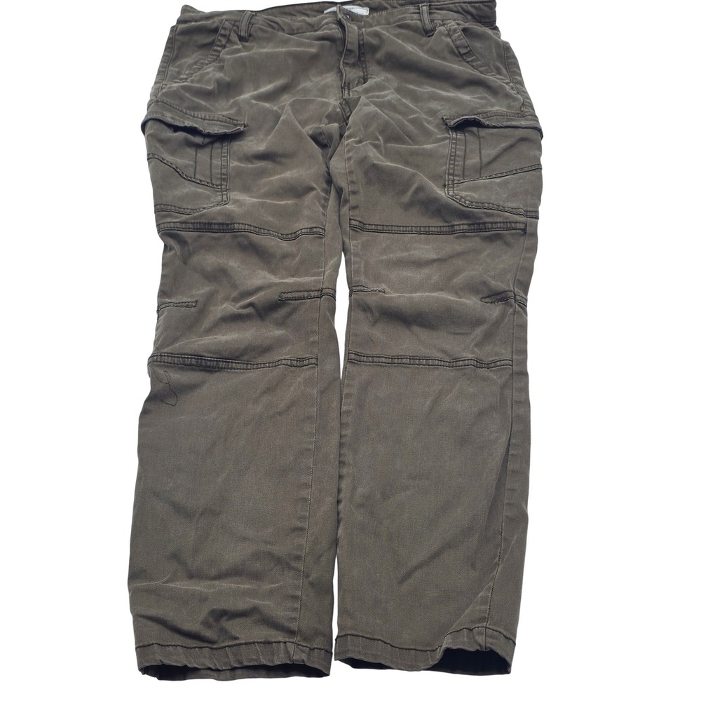 L.O.G.G. Cargo Pants W 12 Brown Lyocell Blend Straight Leg Utility #Gorpcore